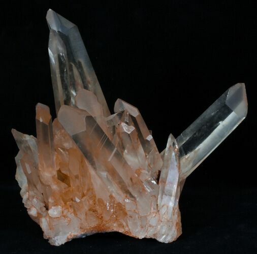 Tangerine Quartz Crystal Cluster - Madagascar #32244